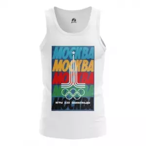 Men’s tank Moscow 1980 Olympic games Clothing Vest Idolstore - Merchandise and Collectibles Merchandise, Toys and Collectibles 2