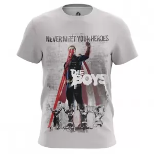 Men’s t-shirt Never meet your heroes the boys Top Idolstore - Merchandise and Collectibles Merchandise, Toys and Collectibles 2