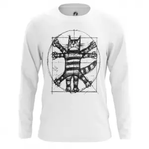 Men’s Long Sleeve The CAT Da Vinci Print Idolstore - Merchandise and Collectibles Merchandise, Toys and Collectibles 2