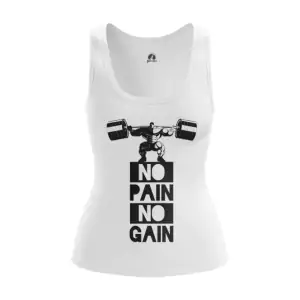 Women’s Tank  No pain no gain Powerlifting Vest Idolstore - Merchandise and Collectibles Merchandise, Toys and Collectibles 2