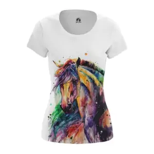 Buy women's t-shirt horse clothing with horses top - product collection