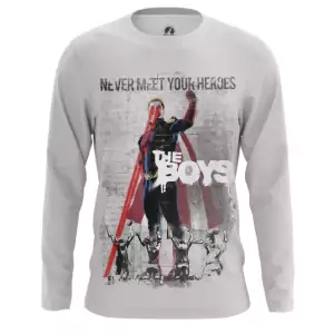 Men’s Long Sleeve Never meet your heroes the boys Idolstore - Merchandise and Collectibles Merchandise, Toys and Collectibles 2