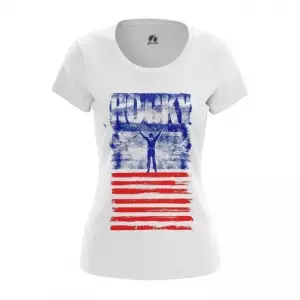 Women’s t-shirt Rocky Box Print Flag Top Idolstore - Merchandise and Collectibles Merchandise, Toys and Collectibles 2
