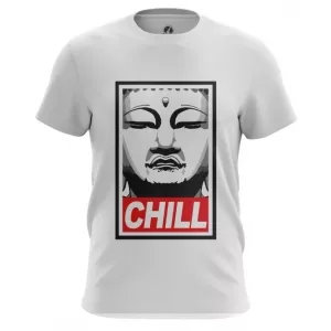 Men’s t-shirt Buddha Chill Print Red Top Idolstore - Merchandise and Collectibles Merchandise, Toys and Collectibles 2