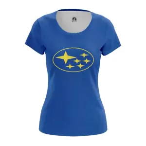 Women’s t-shirt Subaru Logo Blue Top Idolstore - Merchandise and Collectibles Merchandise, Toys and Collectibles 2