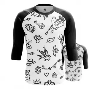 Men’s Raglan Old school Tattoo prints Idolstore - Merchandise and Collectibles Merchandise, Toys and Collectibles 2