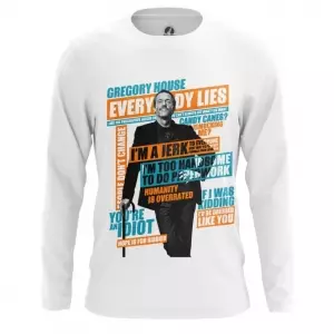 Men’s Long Sleeve Hugh Laurie House M.D. TV series Idolstore - Merchandise and Collectibles Merchandise, Toys and Collectibles 2
