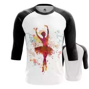 Men’s Raglan Ballerina Dancer Print Art Idolstore - Merchandise and Collectibles Merchandise, Toys and Collectibles 2