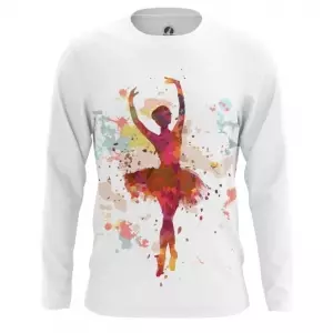 Men’s Long Sleeve Ballerina Dancer Print Art Idolstore - Merchandise and Collectibles Merchandise, Toys and Collectibles 2