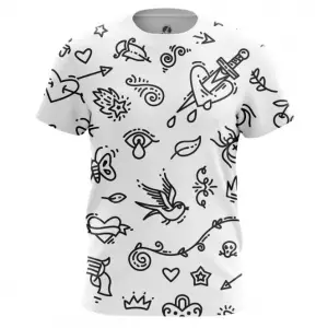 Men’s t-shirt Old school Tattoo prints Top Idolstore - Merchandise and Collectibles Merchandise, Toys and Collectibles 2