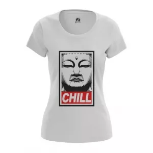 Women’s t-shirt Buddha Chill Print Red Top Idolstore - Merchandise and Collectibles Merchandise, Toys and Collectibles 2