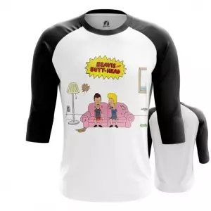 Men’s Raglan Beavis and Butthead Merchandise Idolstore - Merchandise and Collectibles Merchandise, Toys and Collectibles 2