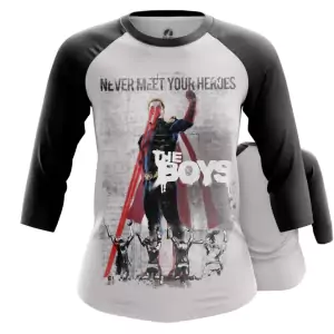 Women’s Raglan Never meet your heroes the boys Idolstore - Merchandise and Collectibles Merchandise, Toys and Collectibles 2