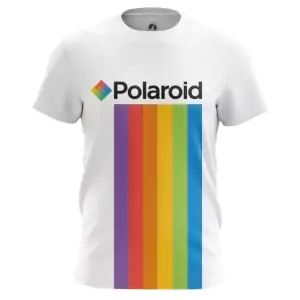 Men’s t-shirt Polaroid Rainbow Logo Top Idolstore - Merchandise and Collectibles Merchandise, Toys and Collectibles 2