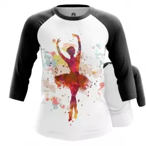 Women’s Raglan Ballerina Dancer Print Art Idolstore - Merchandise and Collectibles Merchandise, Toys and Collectibles 2