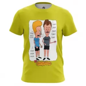 Men’s t-shirt Beavis and Butthead Yellow Print Top Idolstore - Merchandise and Collectibles Merchandise, Toys and Collectibles 2