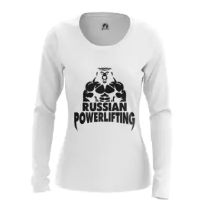 Women’s Long Sleeve Powerlifting Russian Merch Idolstore - Merchandise and Collectibles Merchandise, Toys and Collectibles 2