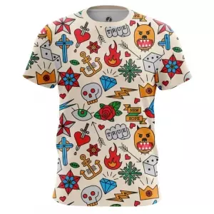 Men’s t-shirt Retro Tattoo Clothing print Top Idolstore - Merchandise and Collectibles Merchandise, Toys and Collectibles 2