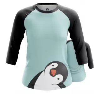 Womens raglan Penguin Cute Chick Idolstore - Merchandise and Collectibles Merchandise, Toys and Collectibles 2
