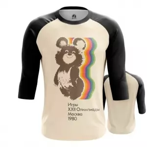 Men’s Raglan Olympic games 1980 USSR Symbols Bear Idolstore - Merchandise and Collectibles Merchandise, Toys and Collectibles 2