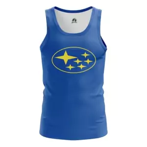 Men’s tank Subaru Logo Blue Vest Idolstore - Merchandise and Collectibles Merchandise, Toys and Collectibles 2