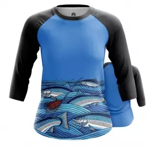 Womens raglan Fish print fishing Idolstore - Merchandise and Collectibles Merchandise, Toys and Collectibles 2