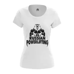Women’s t-shirt Powerlifting Russian Merch Top Idolstore - Merchandise and Collectibles Merchandise, Toys and Collectibles 2