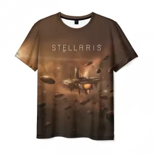 T-shirt Stellaris brown game print Idolstore - Merchandise and Collectibles Merchandise, Toys and Collectibles 2