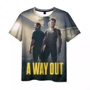T-shirt A Way Out characters print prison Idolstore - Merchandise and Collectibles Merchandise, Toys and Collectibles 2