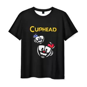 T-shirt Cuphead black faces print Idolstore - Merchandise and Collectibles Merchandise, Toys and Collectibles 2