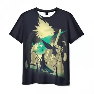 T-shirt Final Fantasy VII black print Idolstore - Merchandise and Collectibles Merchandise, Toys and Collectibles 2