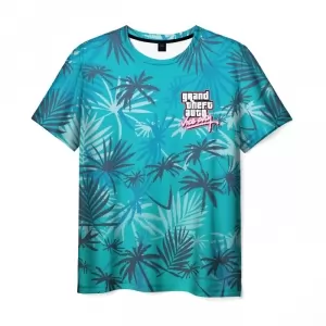 T-shirt GTA vice city palms blue Idolstore - Merchandise and Collectibles Merchandise, Toys and Collectibles 2