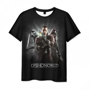 T-shirt Dishonored characters print black Idolstore - Merchandise and Collectibles Merchandise, Toys and Collectibles 2