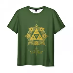 T-shirt The Legend of Zelda green sign Idolstore - Merchandise and Collectibles Merchandise, Toys and Collectibles 2