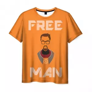 T-shirt Half-Life free man orange Idolstore - Merchandise and Collectibles Merchandise, Toys and Collectibles 2