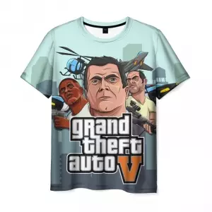 T-shirt GTA 5 title characters print Idolstore - Merchandise and Collectibles Merchandise, Toys and Collectibles 2