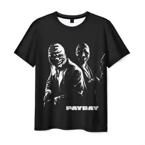 T-shirt Payday black print design Idolstore - Merchandise and Collectibles Merchandise, Toys and Collectibles 2