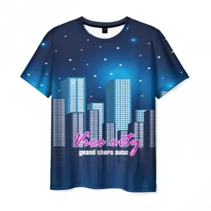 T-shirt GRAND THEFT AUTO night stars print Idolstore - Merchandise and Collectibles Merchandise, Toys and Collectibles 2