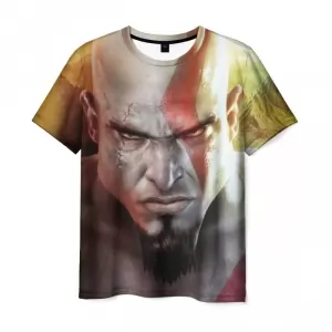 T-shirt Kratos God of war hero face print Idolstore - Merchandise and Collectibles Merchandise, Toys and Collectibles 2