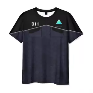 T-shirt Detroit become human black print Idolstore - Merchandise and Collectibles Merchandise, Toys and Collectibles 2