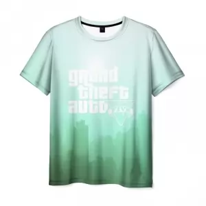 T-shirt GTA green gradient design Idolstore - Merchandise and Collectibles Merchandise, Toys and Collectibles 2