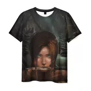 T-shirt Lara Croft Game Print Art Idolstore - Merchandise and Collectibles Merchandise, Toys and Collectibles 2