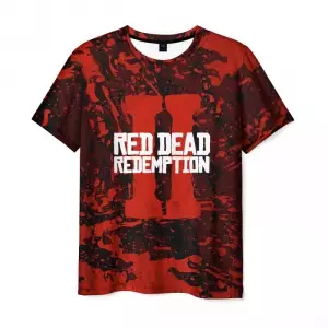 Men’s t-shirt Red Dead Redemption 2 Red Logo Idolstore - Merchandise and Collectibles Merchandise, Toys and Collectibles 2