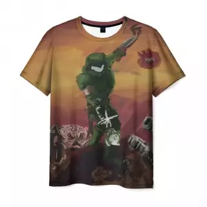 Men’s t-shirt Doom Fan Art Game cover Idolstore - Merchandise and Collectibles Merchandise, Toys and Collectibles 2