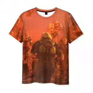 Men’s t-shirt Doom 2018 Game Art Colored Idolstore - Merchandise and Collectibles Merchandise, Toys and Collectibles 2
