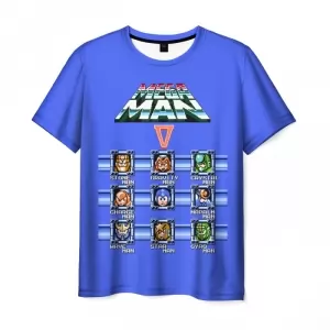 Men’s t-shirt Mega man 5 Apparel Tetris 8 Bit Idolstore - Merchandise and Collectibles Merchandise, Toys and Collectibles 2