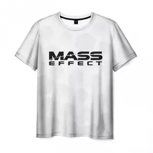 Men’s t-shirt Mass Effect Game sign Print white Idolstore - Merchandise and Collectibles Merchandise, Toys and Collectibles 2