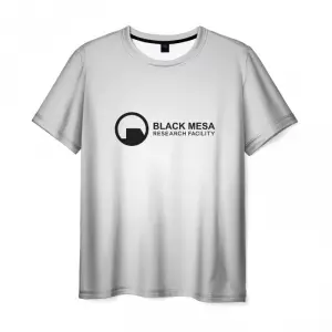 Men’s t-shirt Black Mesa White tee Half-Life Idolstore - Merchandise and Collectibles Merchandise, Toys and Collectibles 2