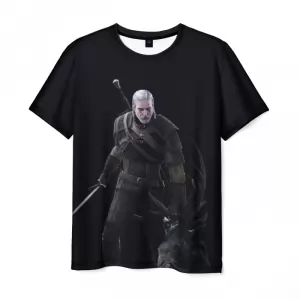 Men’s t-shirt Geralt The Witcher Game Version Idolstore - Merchandise and Collectibles Merchandise, Toys and Collectibles 2