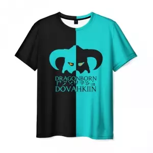 Men’s t-shirt Dovakhiin Two sides tee Skyrim Idolstore - Merchandise and Collectibles Merchandise, Toys and Collectibles 2